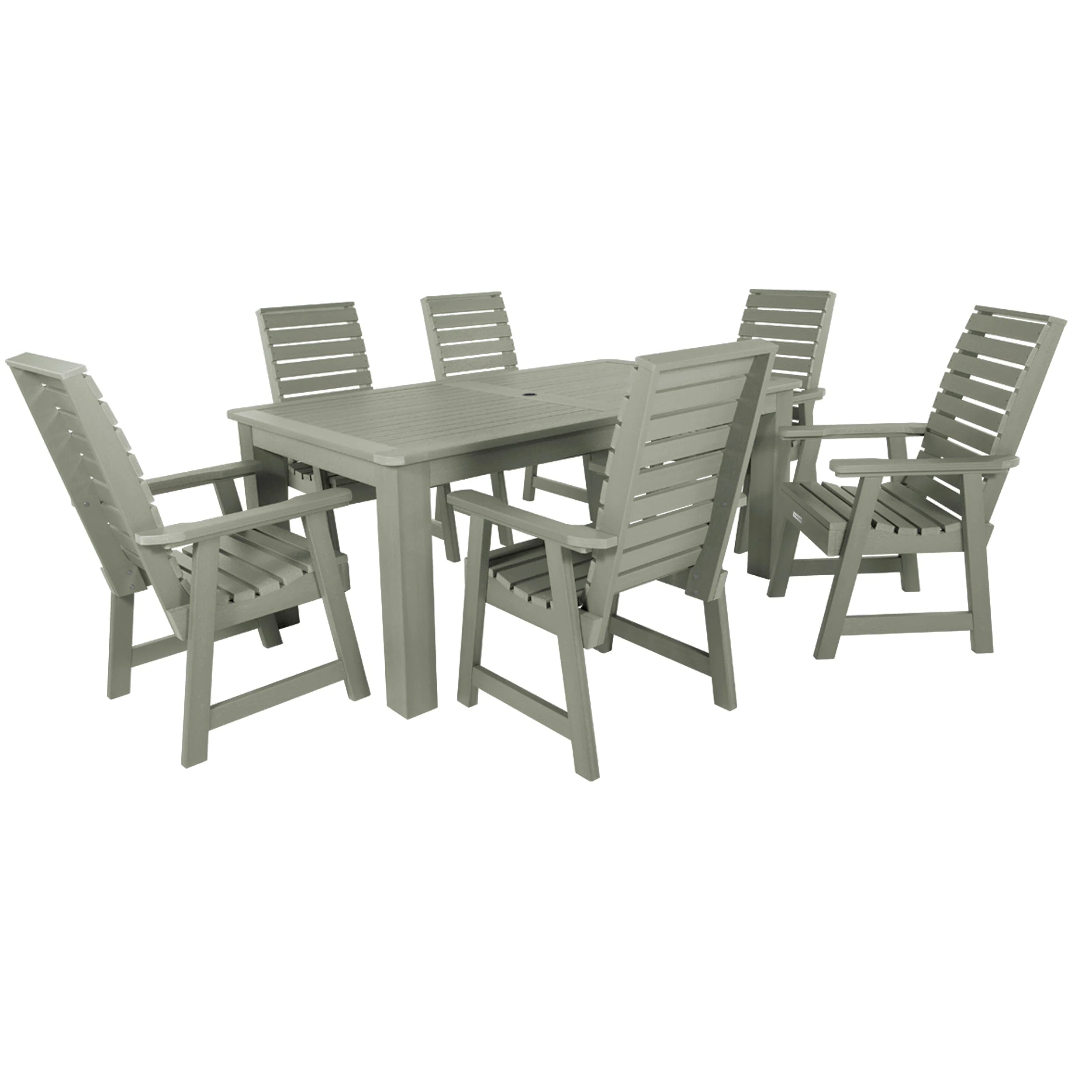 Weatherly 7pc Rectangular Dining Set 42in x 72in - Dining Height - Image 17