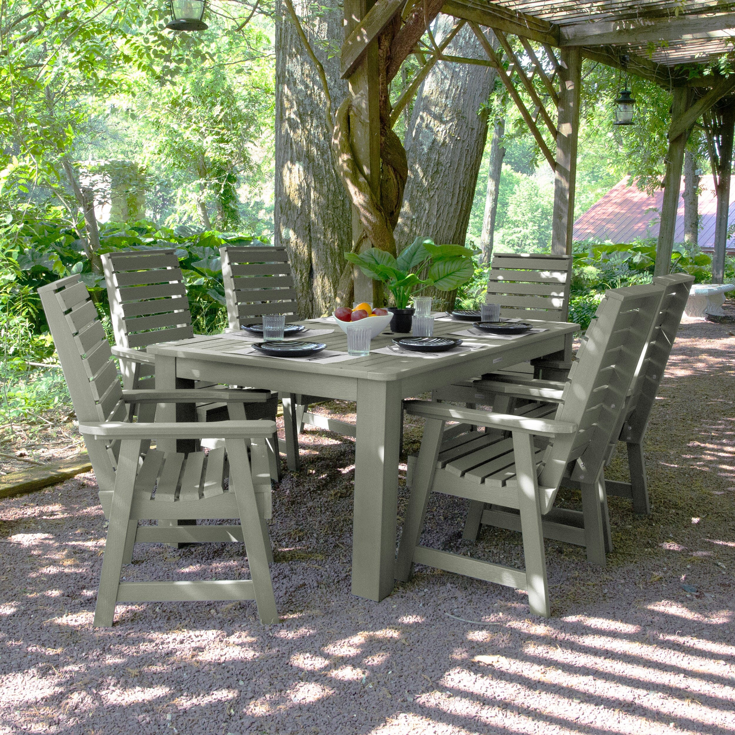 Weatherly 7pc Rectangular Dining Set 42in x 72in - Dining Height - Image 18