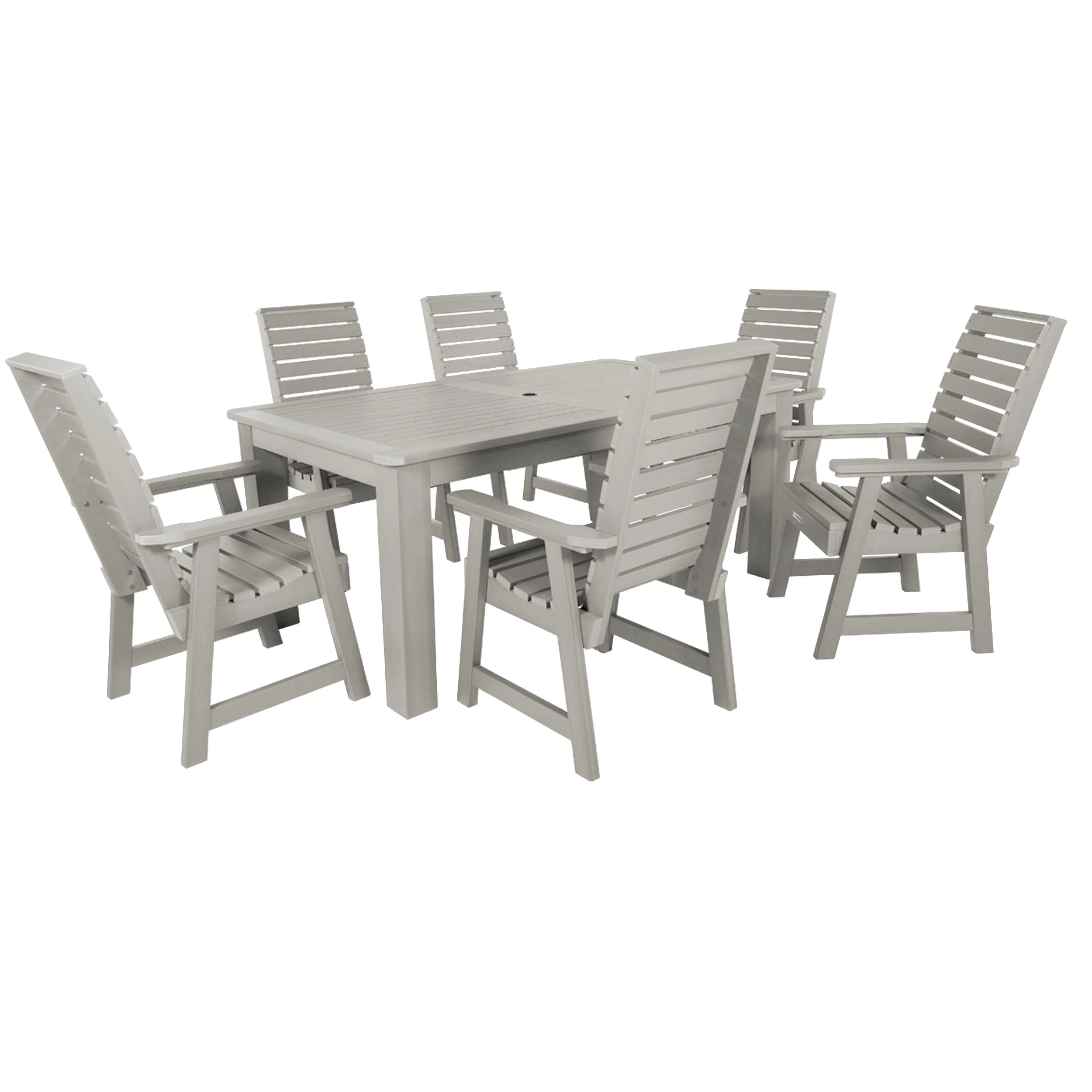 Weatherly 7pc Rectangular Dining Set 42in x 72in - Dining Height - Image 19