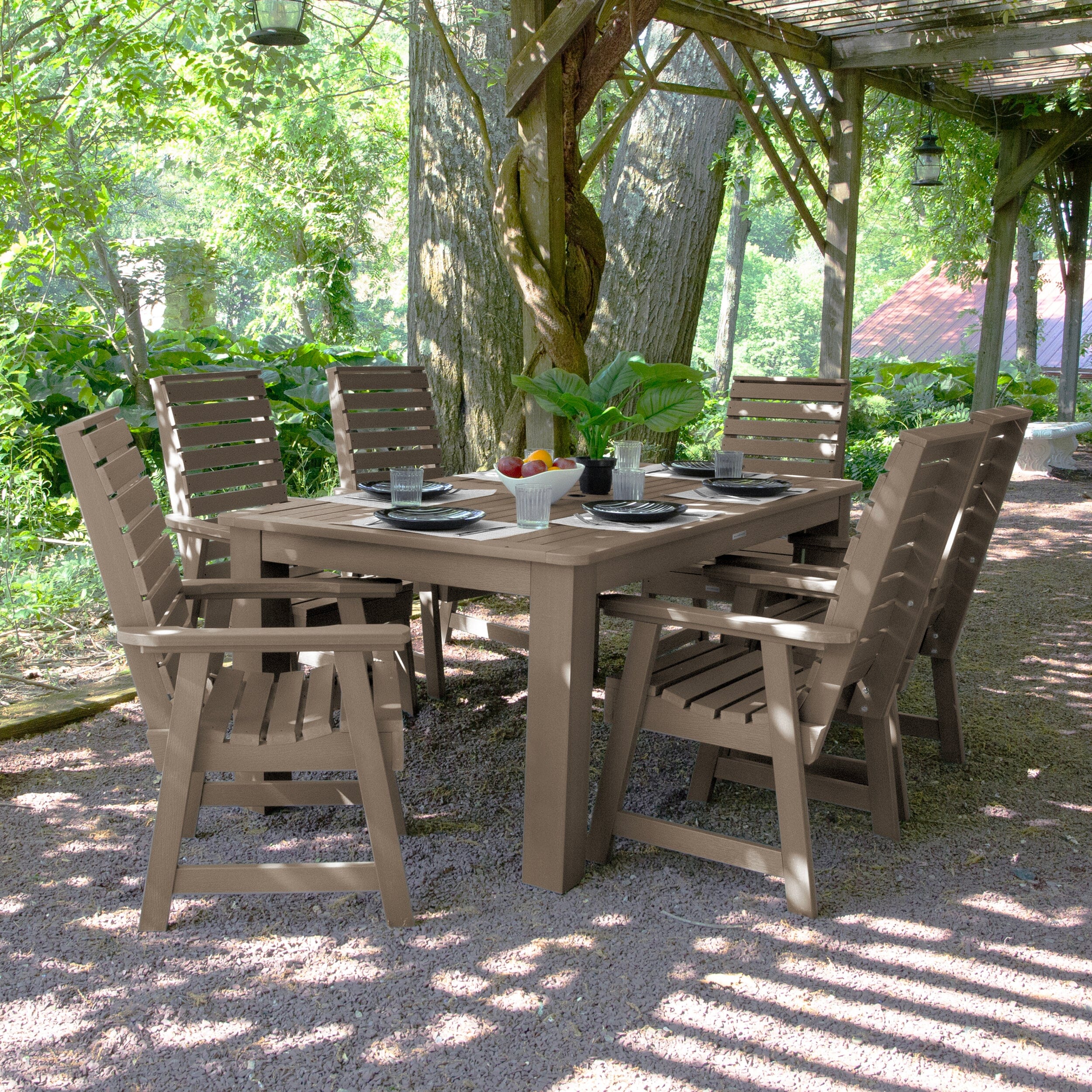 Weatherly 7pc Rectangular Dining Set 42in x 72in - Dining Height - Image 22