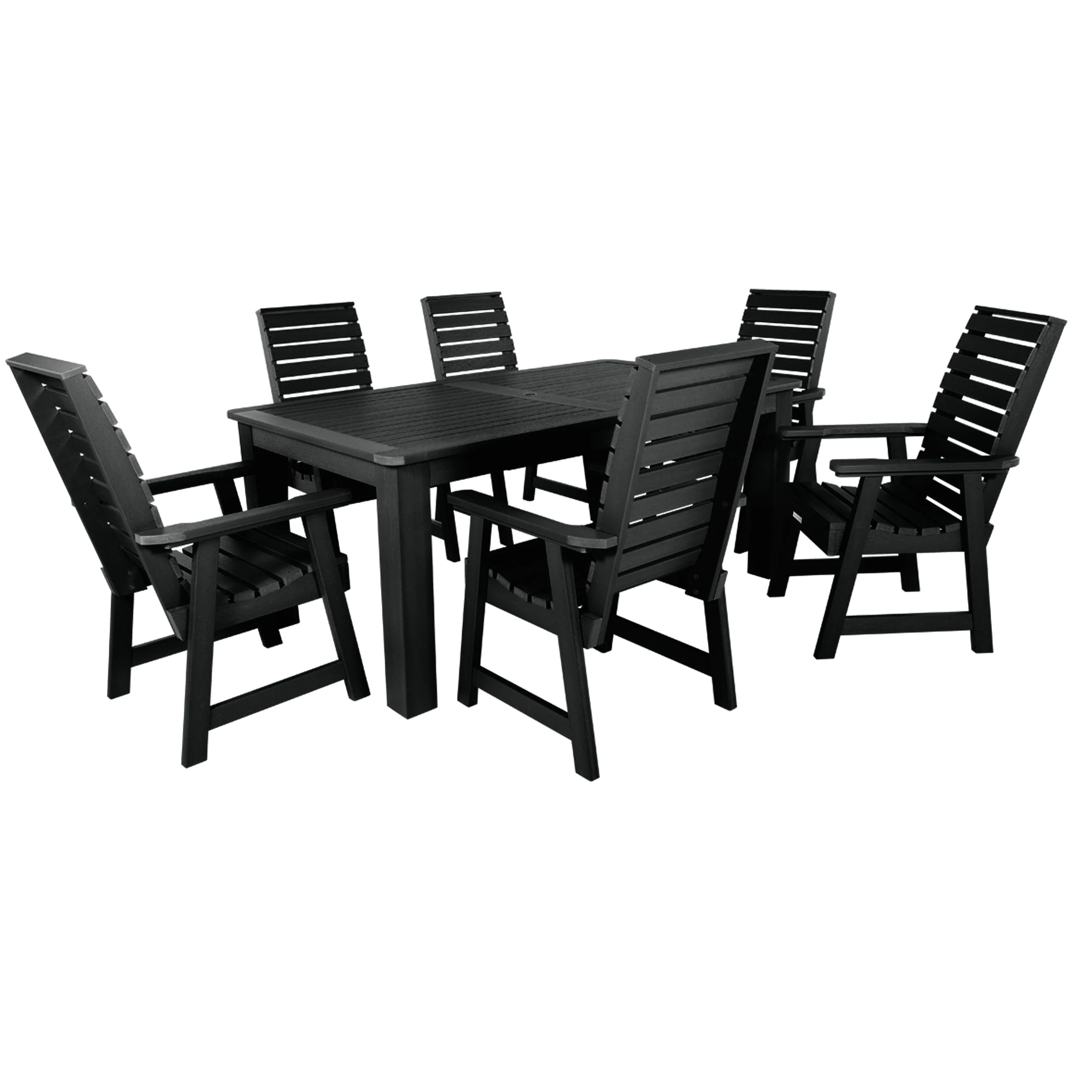 Weatherly 7pc Rectangular Dining Set 42in x 72in - Dining Height - Image 5