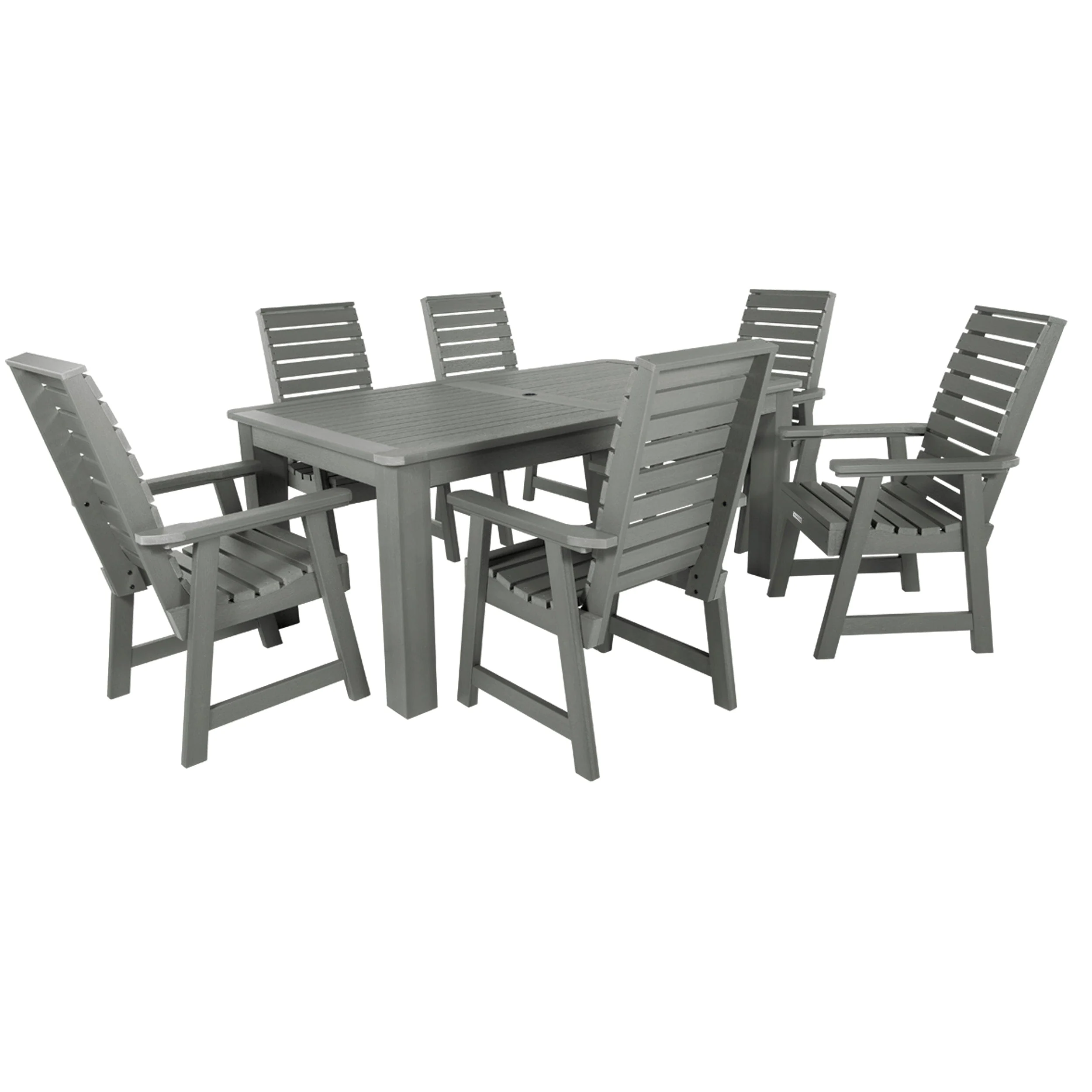 Weatherly 7pc Rectangular Dining Set 42in x 72in - Dining Height - Image 7