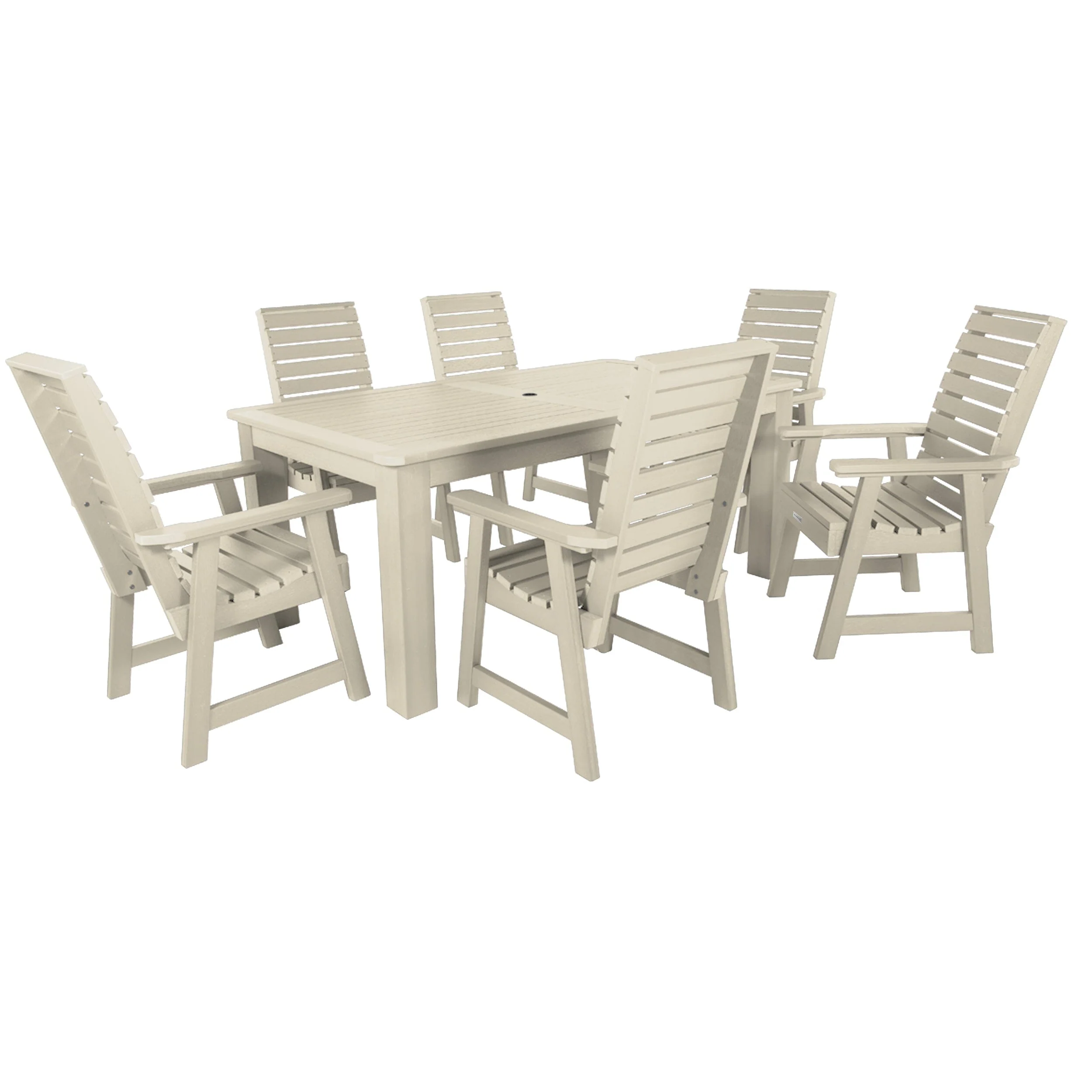 Weatherly 7pc Rectangular Dining Set 42in x 72in - Dining Height - Image 9