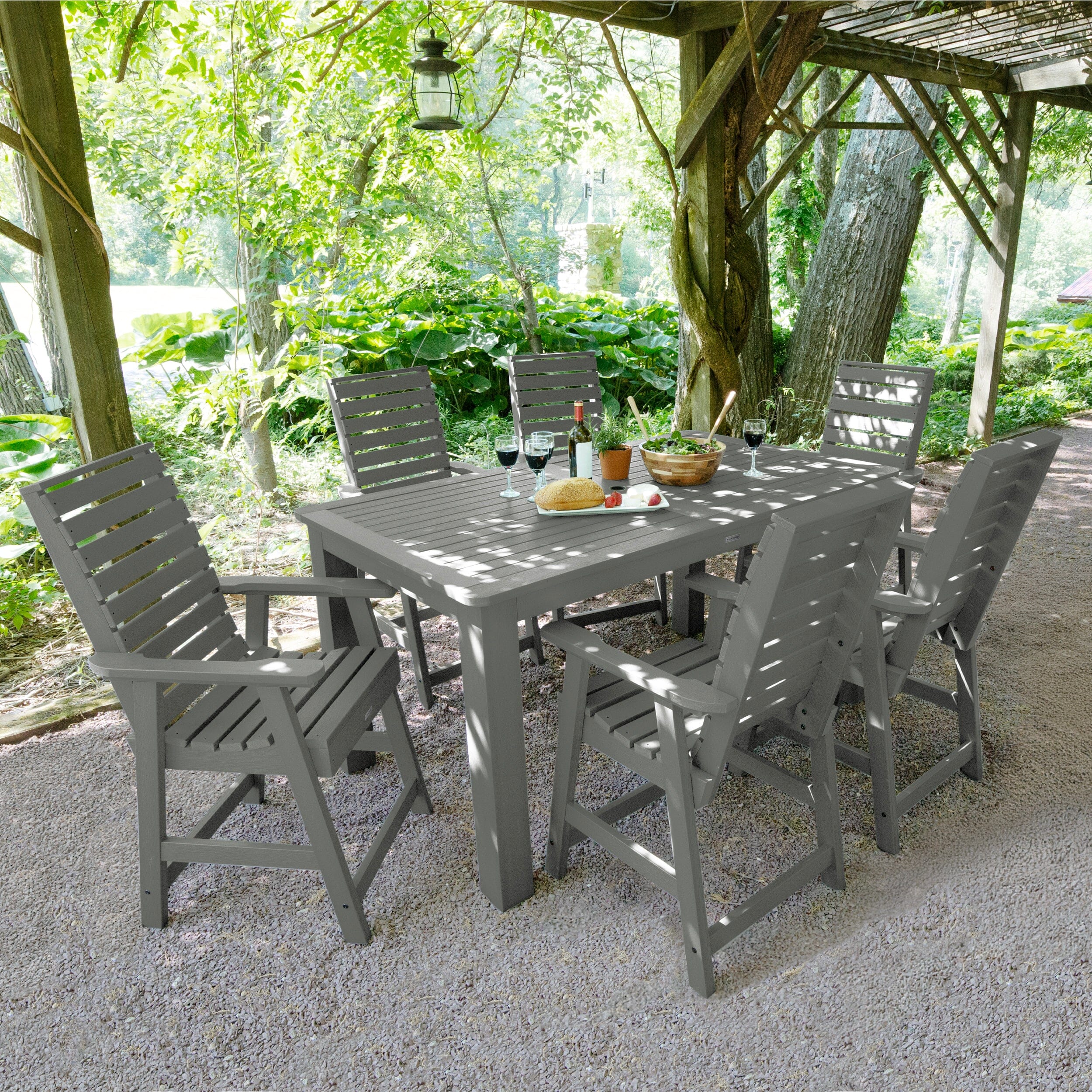 Weatherly 7pc Rectangular Dining Set 42in x 72in - Counter Height - Image 10