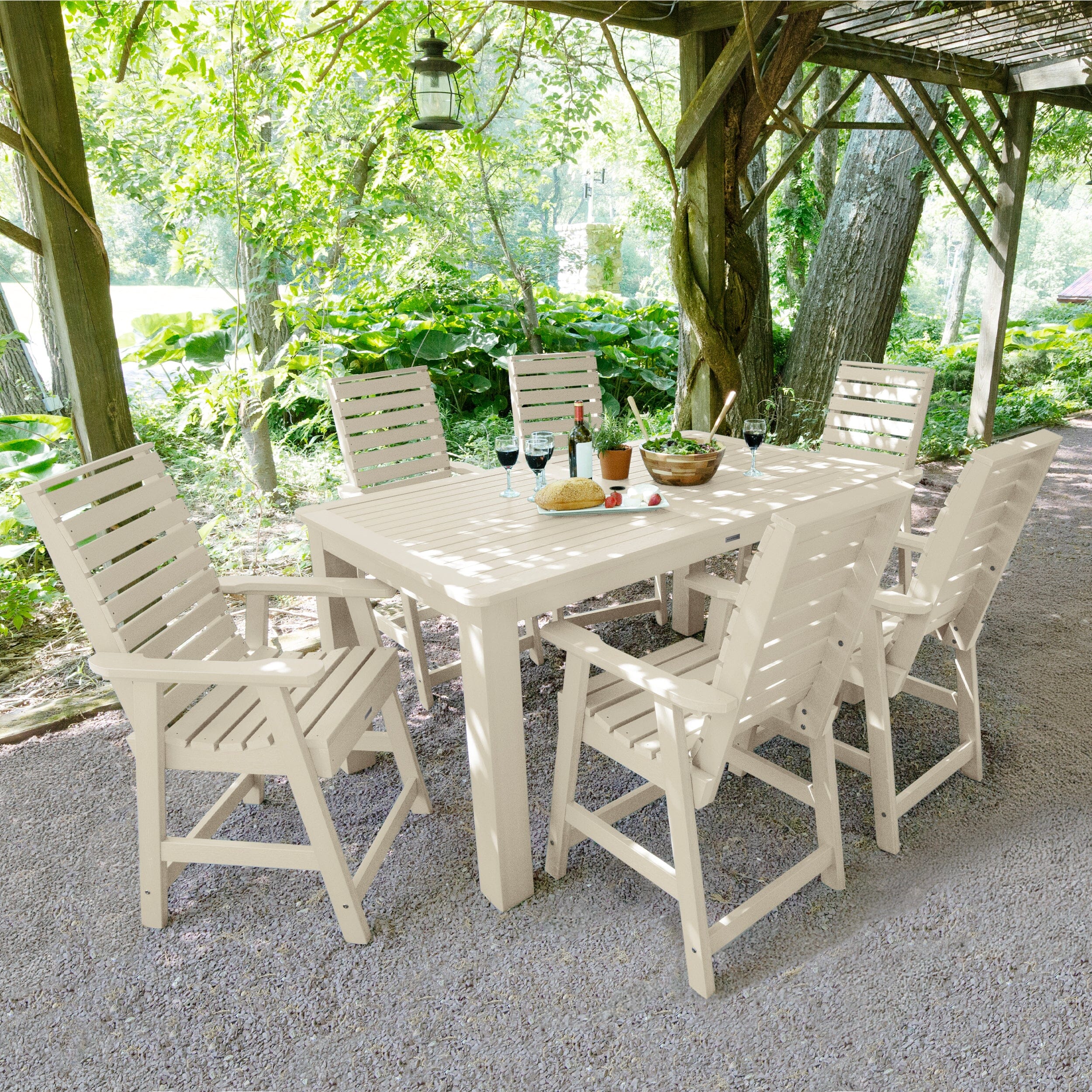 Weatherly 7pc Rectangular Dining Set 42in x 72in - Counter Height - Image 12
