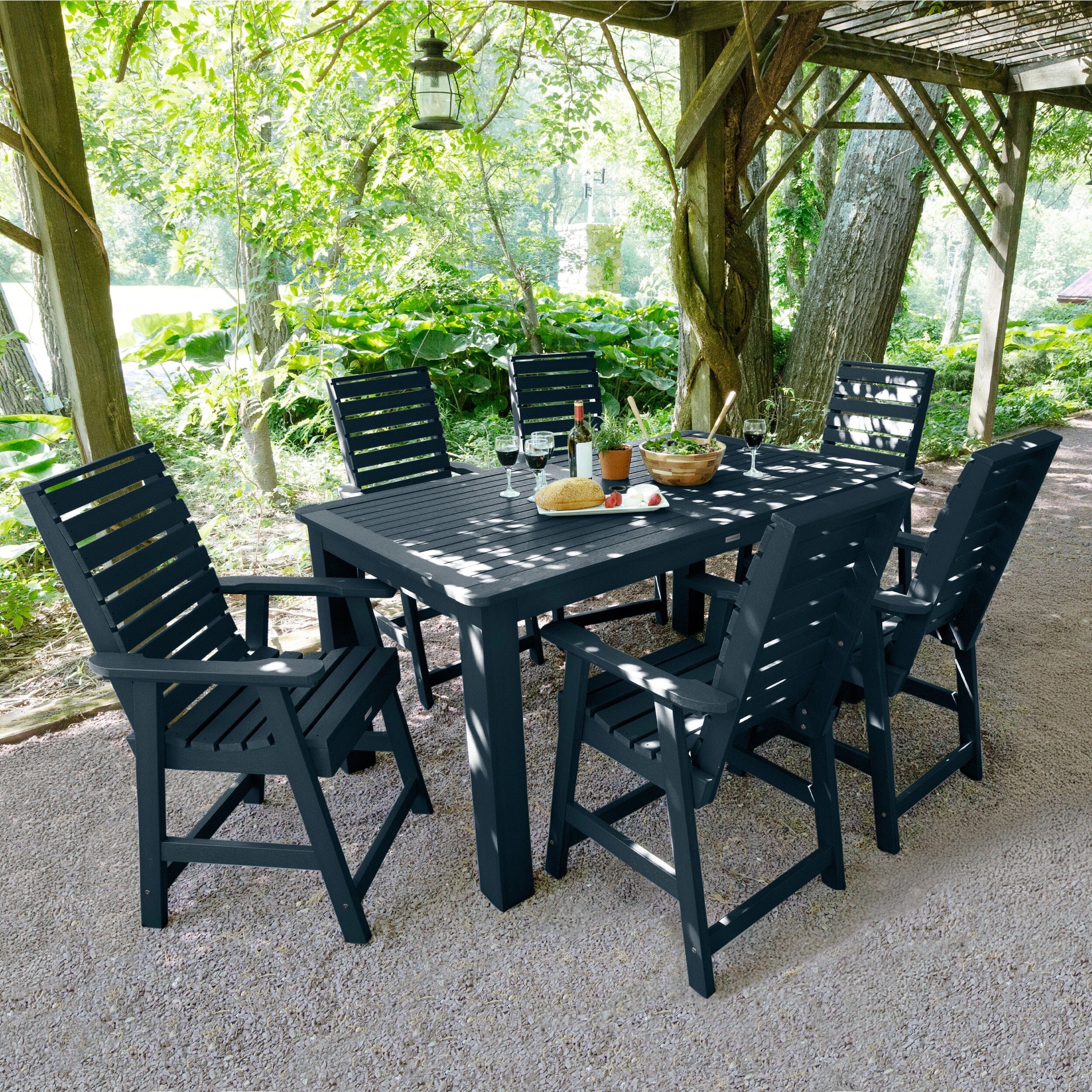 Weatherly 7pc Rectangular Dining Set 42in x 72in - Counter Height - Image 14