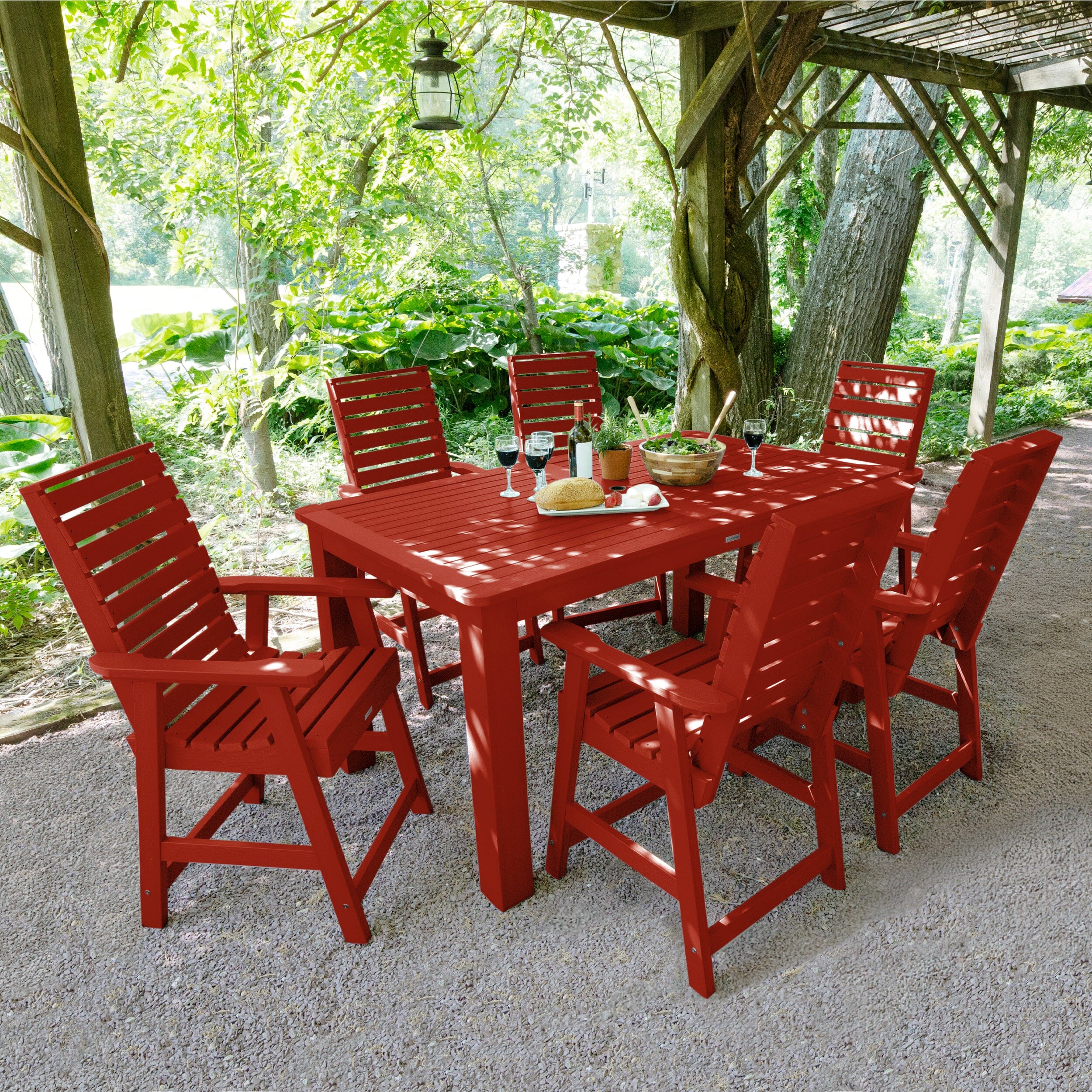 Weatherly 7pc Rectangular Dining Set 42in x 72in - Counter Height - Image 16