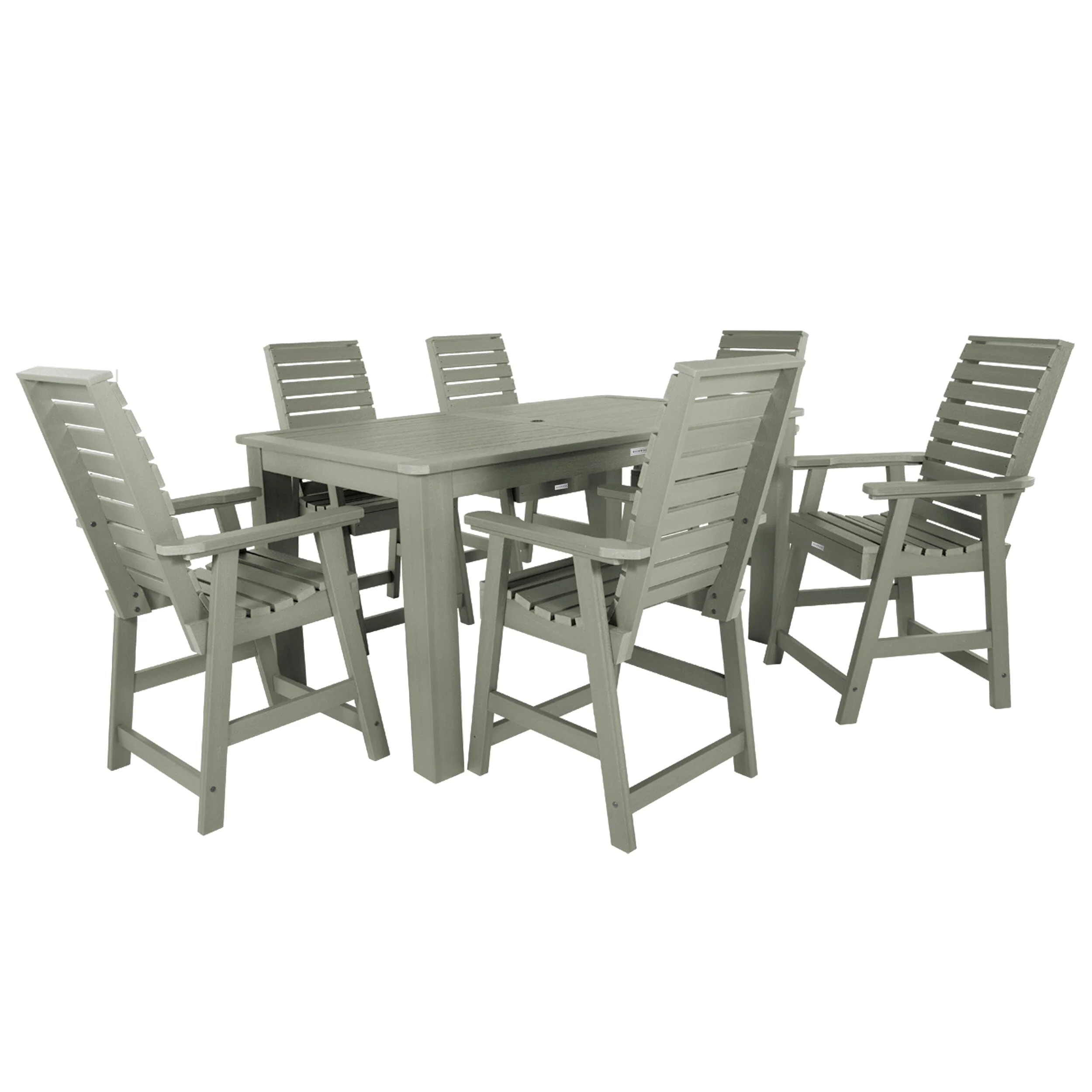Weatherly 7pc Rectangular Dining Set 42in x 72in - Counter Height - Image 17