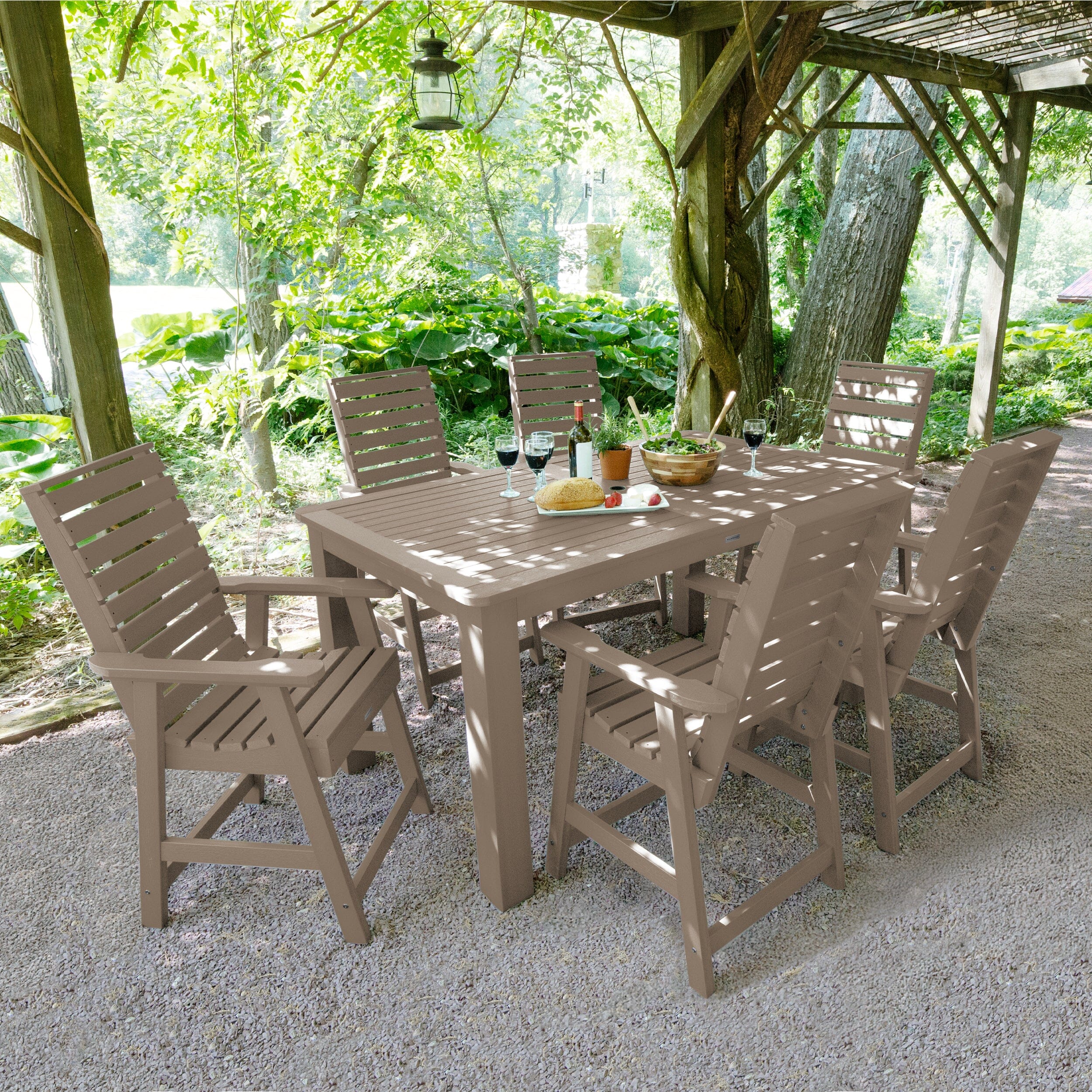 Weatherly 7pc Rectangular Dining Set 42in x 72in - Counter Height - Image 22