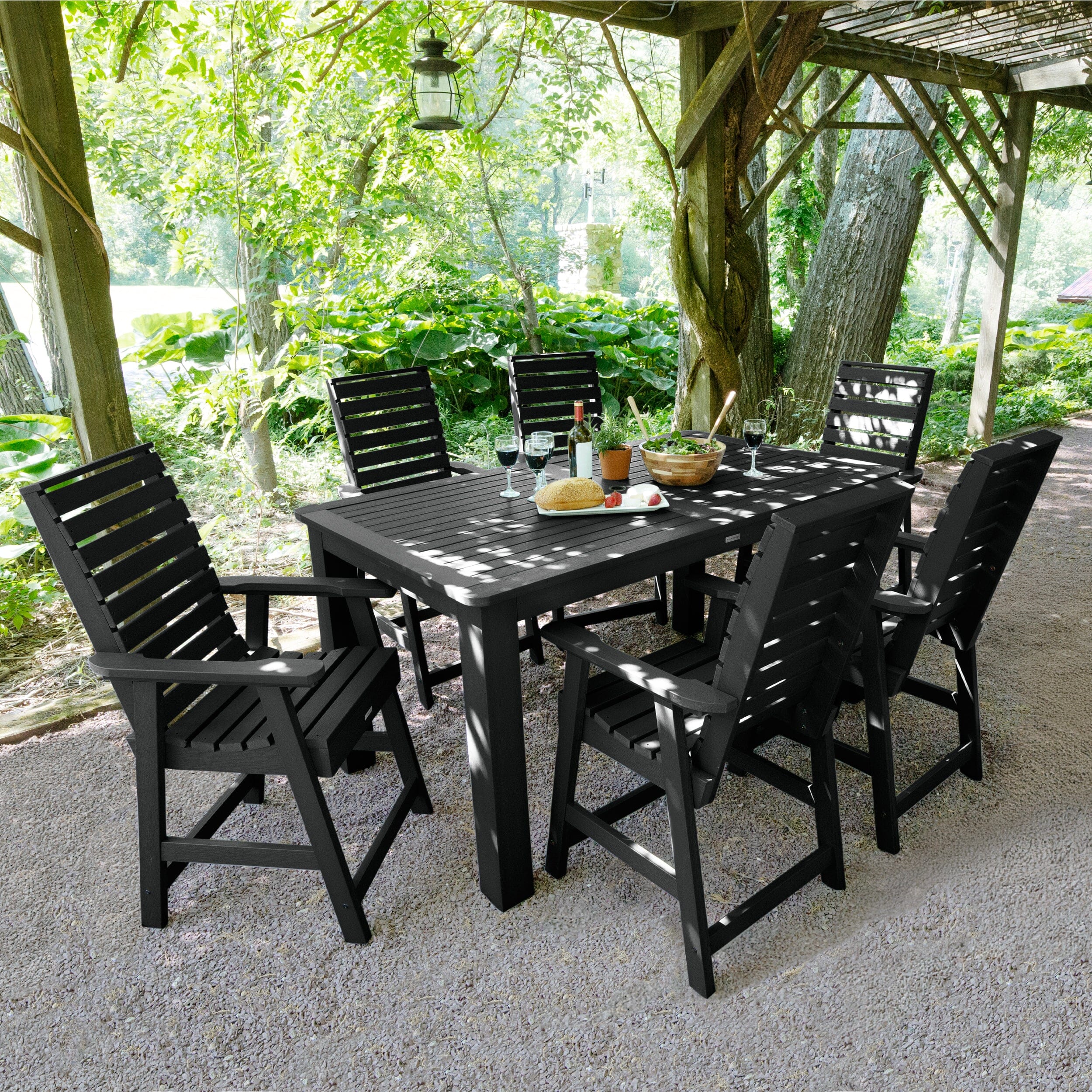Weatherly 7pc Rectangular Dining Set 42in x 72in - Counter Height - Image 6