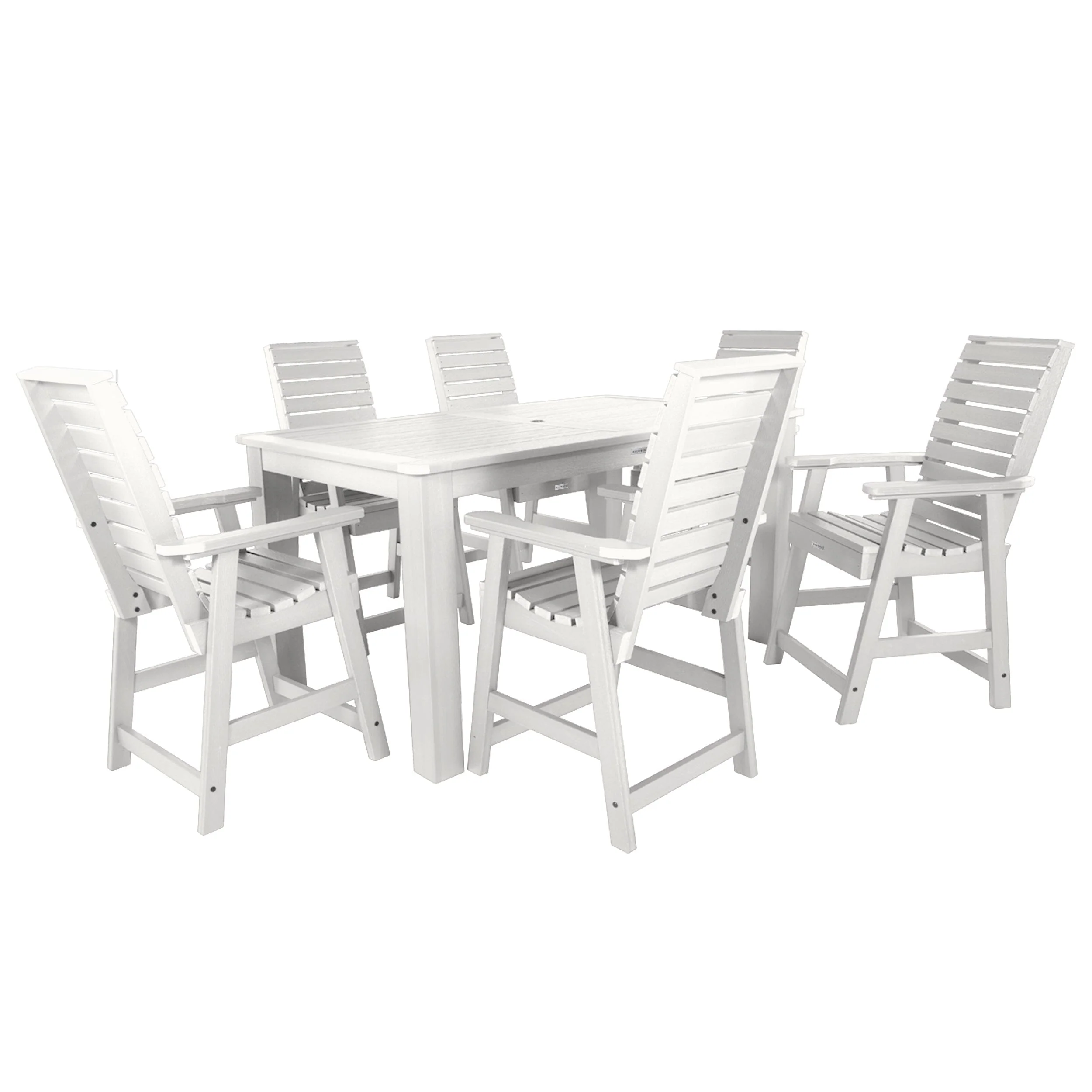 Weatherly 7pc Rectangular Dining Set 42in x 72in - Counter Height - Image 7