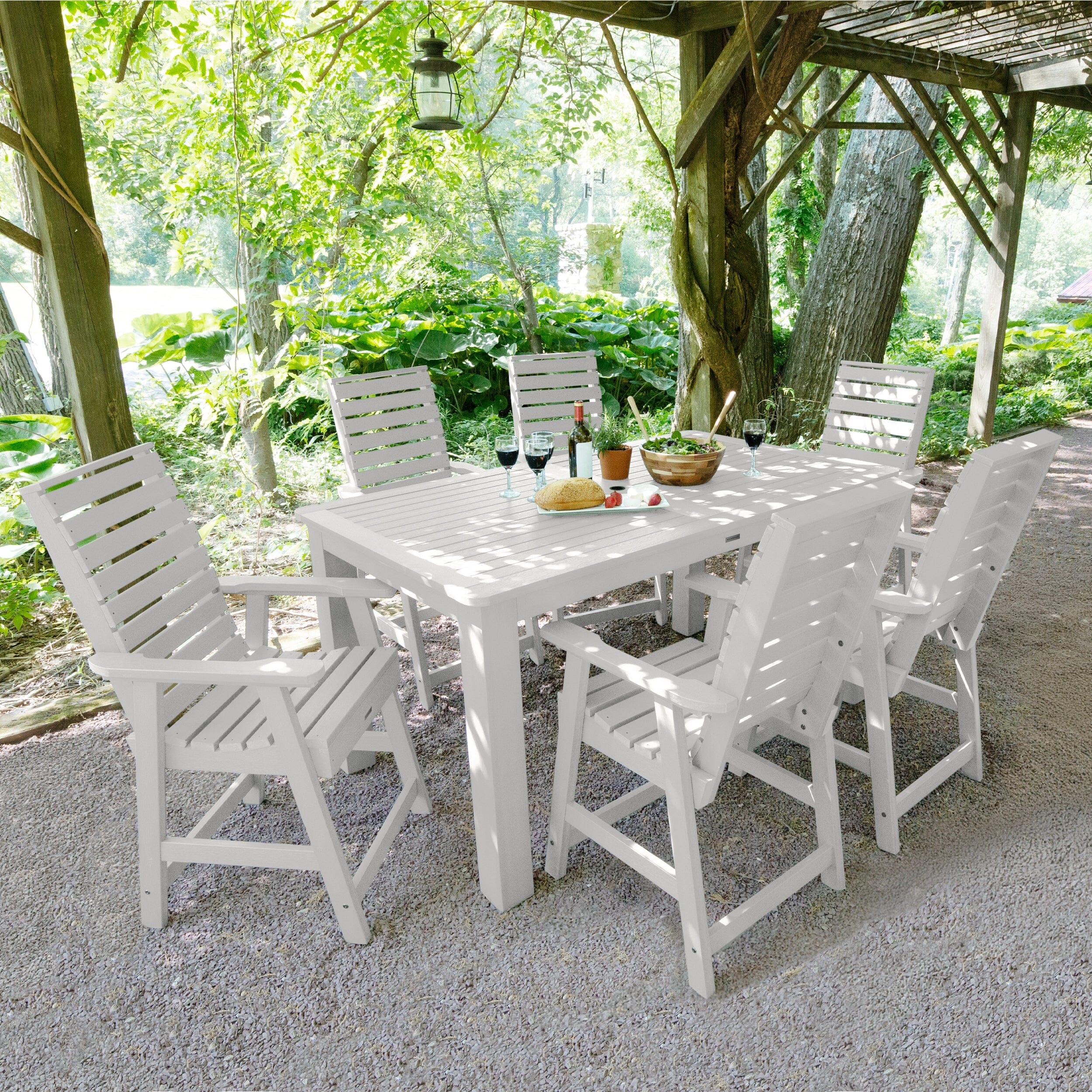 Weatherly 7pc Rectangular Dining Set 42in x 72in - Counter Height - Image 8
