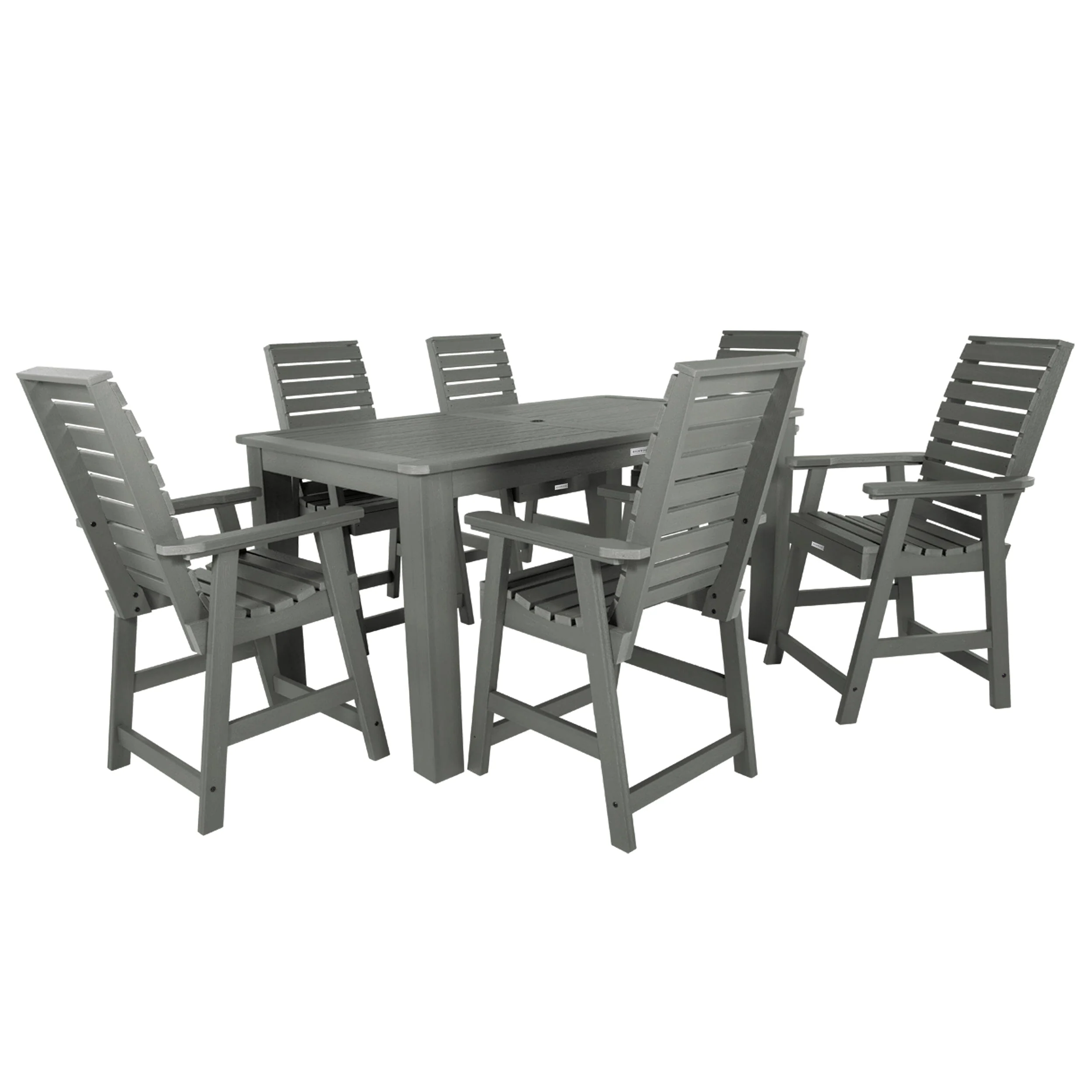 Weatherly 7pc Rectangular Dining Set 42in x 72in - Counter Height - Image 9