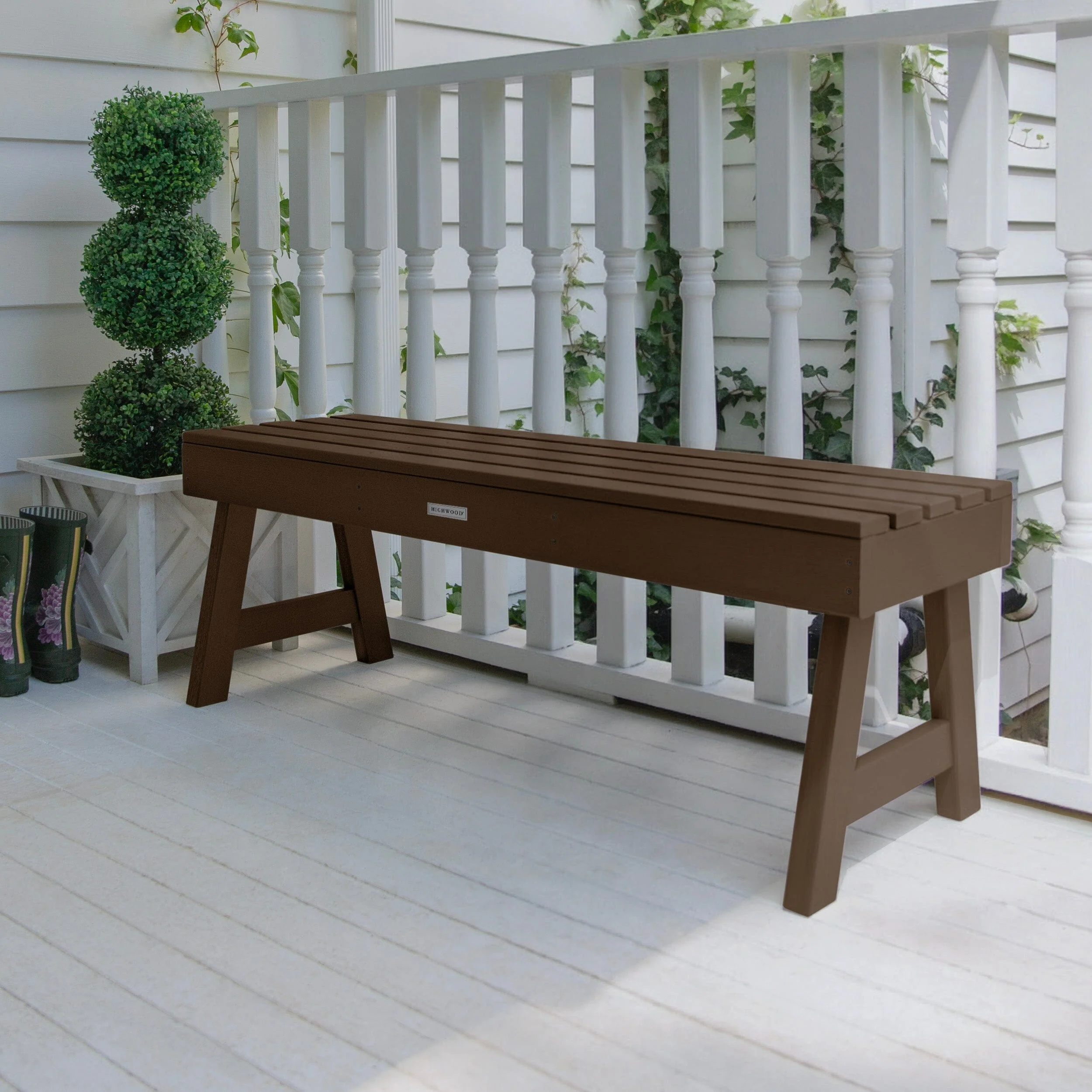 Weatherly Picnic Backless Bench - 4ft - Image 3